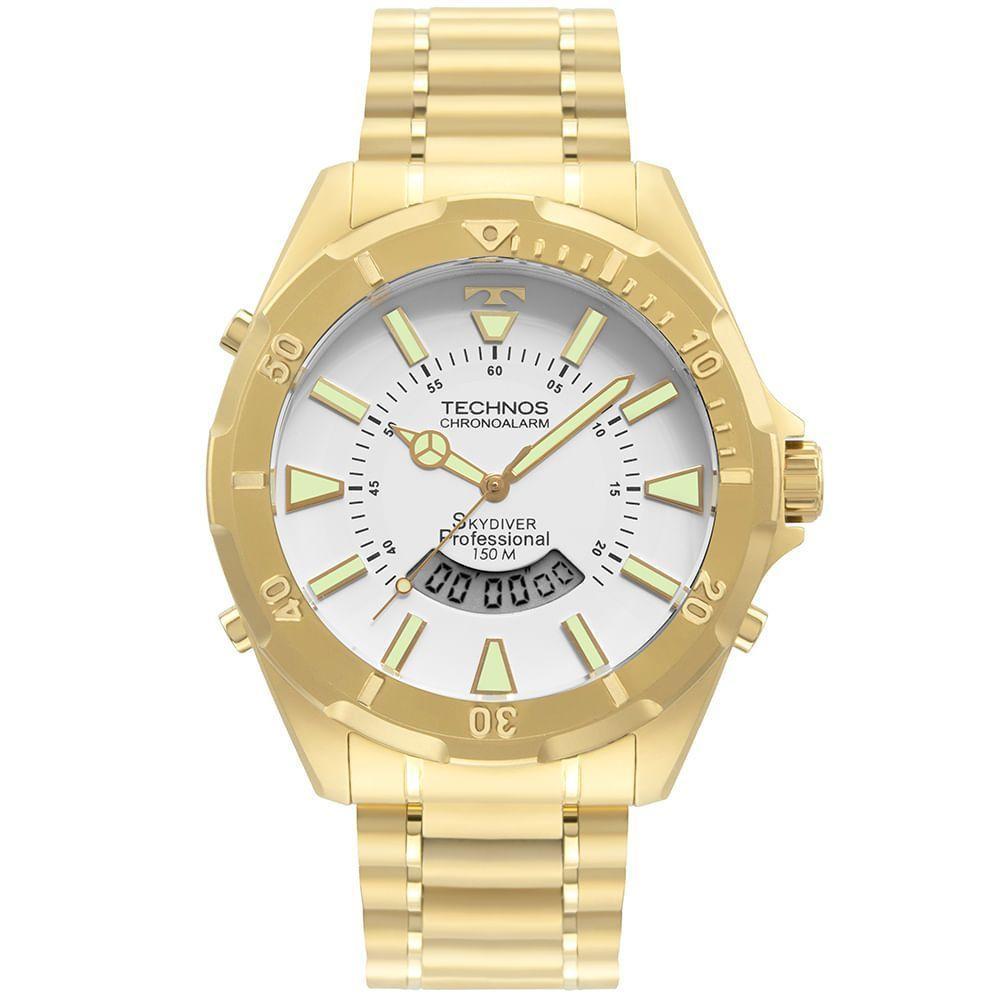 Relógio Technos Masculino Skydiver Dourado - Wt205fln/4b - 1