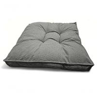 Almofada Futon 70x70 Cm Veludo Prime Decoração Top Modelos Cinza Claro - 3