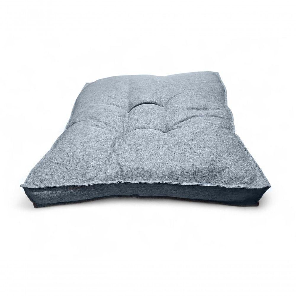 Almofada Futon 70x70 Cm Linho Saturno Decoração Top Modelos Cinza - 2