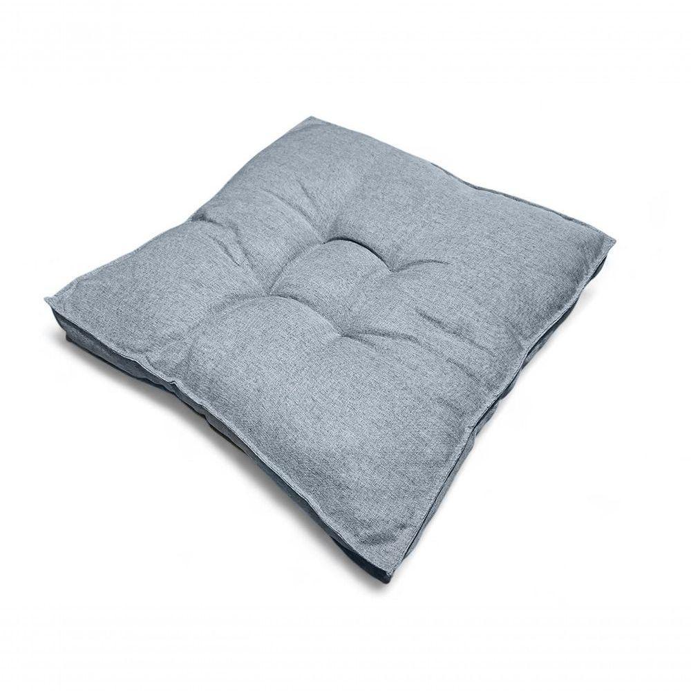 Almofada Futon 70x70 Cm Linho Saturno Decoração Top Modelos Cinza - 3
