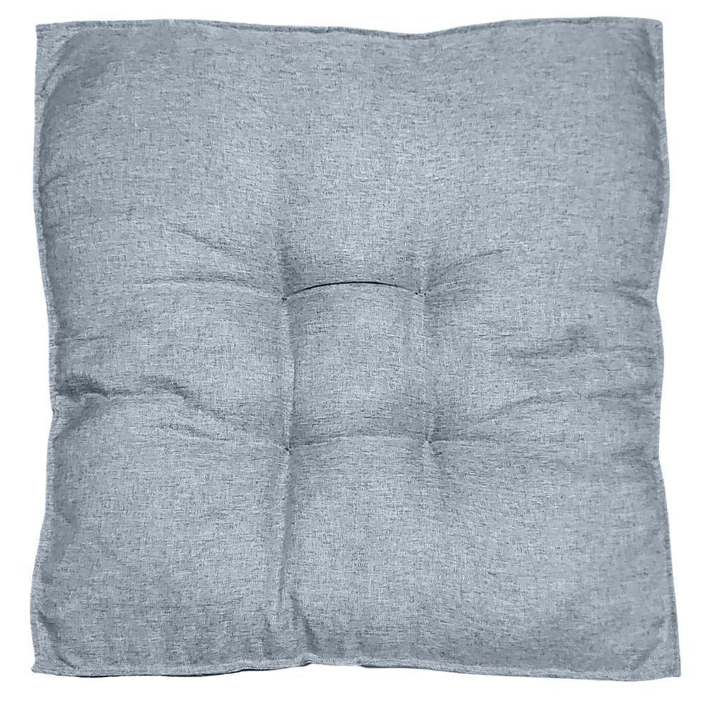 Almofada Futon 70x70 Cm Linho Saturno Decoração Top Modelos Cinza - 4