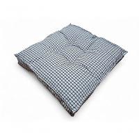 Almofada Futon 70x70 Cm Jacard Prada Quadriculado Decoração Preto - 2