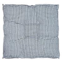 Almofada Futon 70x70 Cm Jacard Prada Quadriculado Decoração Preto - 3