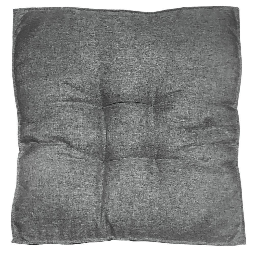 Almofada Futon 70x70 Cm Linho Saturno Decoração Top Modelos Grafite - 4