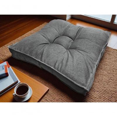 Almofada Futon 70x70 Cm Linho Saturno Decoração Top Modelos Grafite