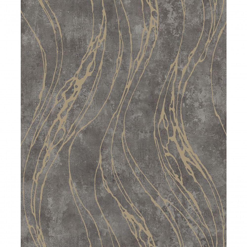 Papel De Parede Time Abstrato Chumbo Tj3102 - 2