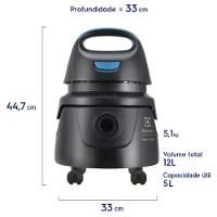 Aspirador Electrolux Hidrolux 1250W - Awd01-1 Preto 110V - 2