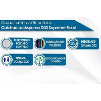 Colchão Casal Espuma D33 Supreme Floral Pró Saúde (138x188x17) Luckspuma - 2