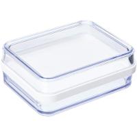 Pote Plástico Transparente Clear Duo De 560ml Tampa Branca - 20769-3007 - Coza - 1