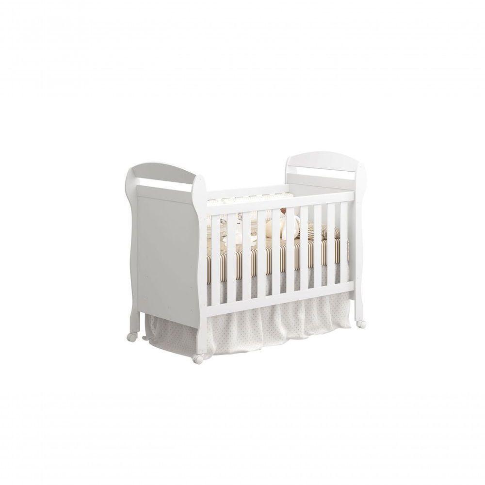 Berço Americano Provençal Danny Branco Brilho - Moveisaqui - 1