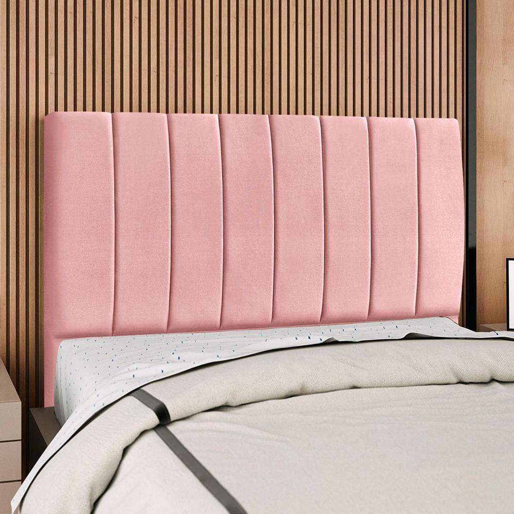 Cabeceira Queen 160 Cm Com Frame Dalia Suede Rosa Artte Rosa - 2