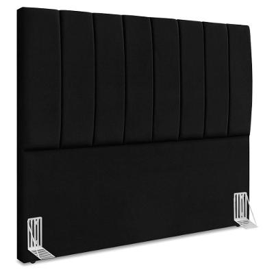 Cabeceira Queen 160 Cm Com Frame Dalia Suede Preto Artte Preto