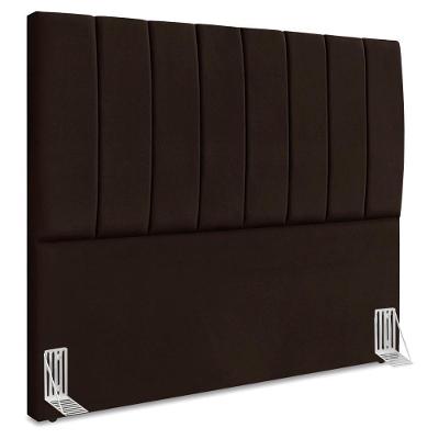 Cabeceira Queen 160 Cm Com Frame Dalia Suede Marrom Artte Marrom