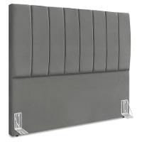 Cabeceira Queen 160 Cm Com Frame Dalia Suede Cinza Artte Cinza - 1