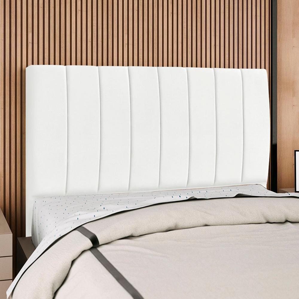 Cabeceira Queen 160 Cm Com Frame Dalia Suede Branco Artte Branco - 2
