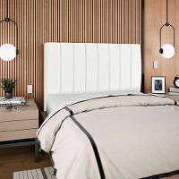Cabeceira Queen 160 Cm Com Frame Dalia Suede Branco Artte Branco - 8