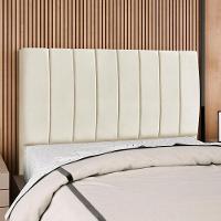 Cabeceira Queen 160 Cm Com Frame Dalia Suede Bege Artte Bege - 2