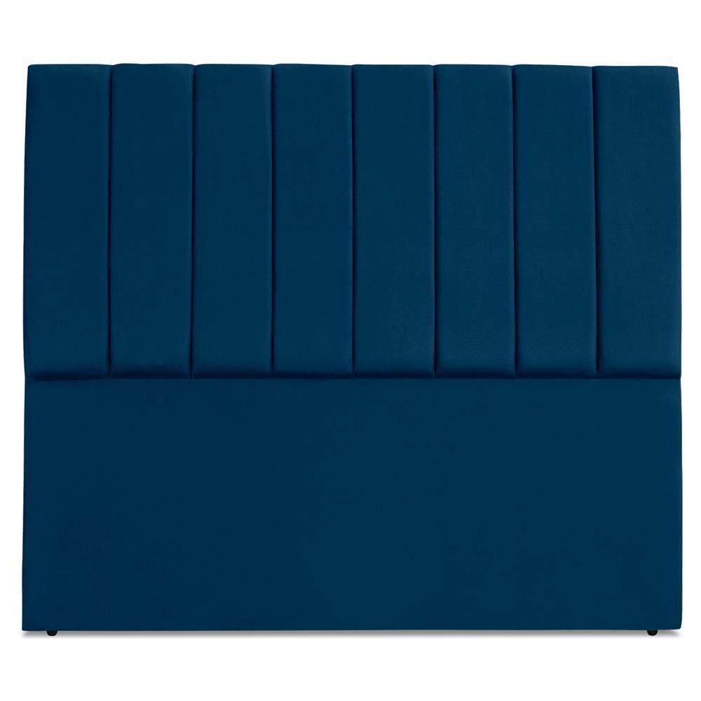 Cabeceira Queen 160 Cm Com Frame Dalia Suede Azul Marinho Artte Azul Marinho - 5