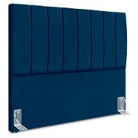 Cabeceira Queen 160 Cm Com Frame Dalia Suede Azul Marinho Artte Azul Marinho - 1