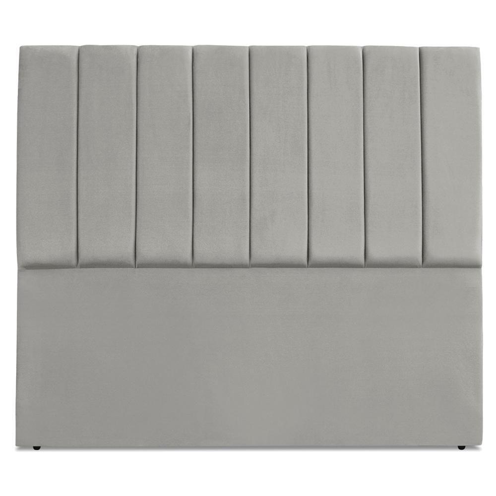 Cabeceira Casal 140 Cm Com Frame Dalia Suede Cinza Claro Artte Cinza Claro - 5