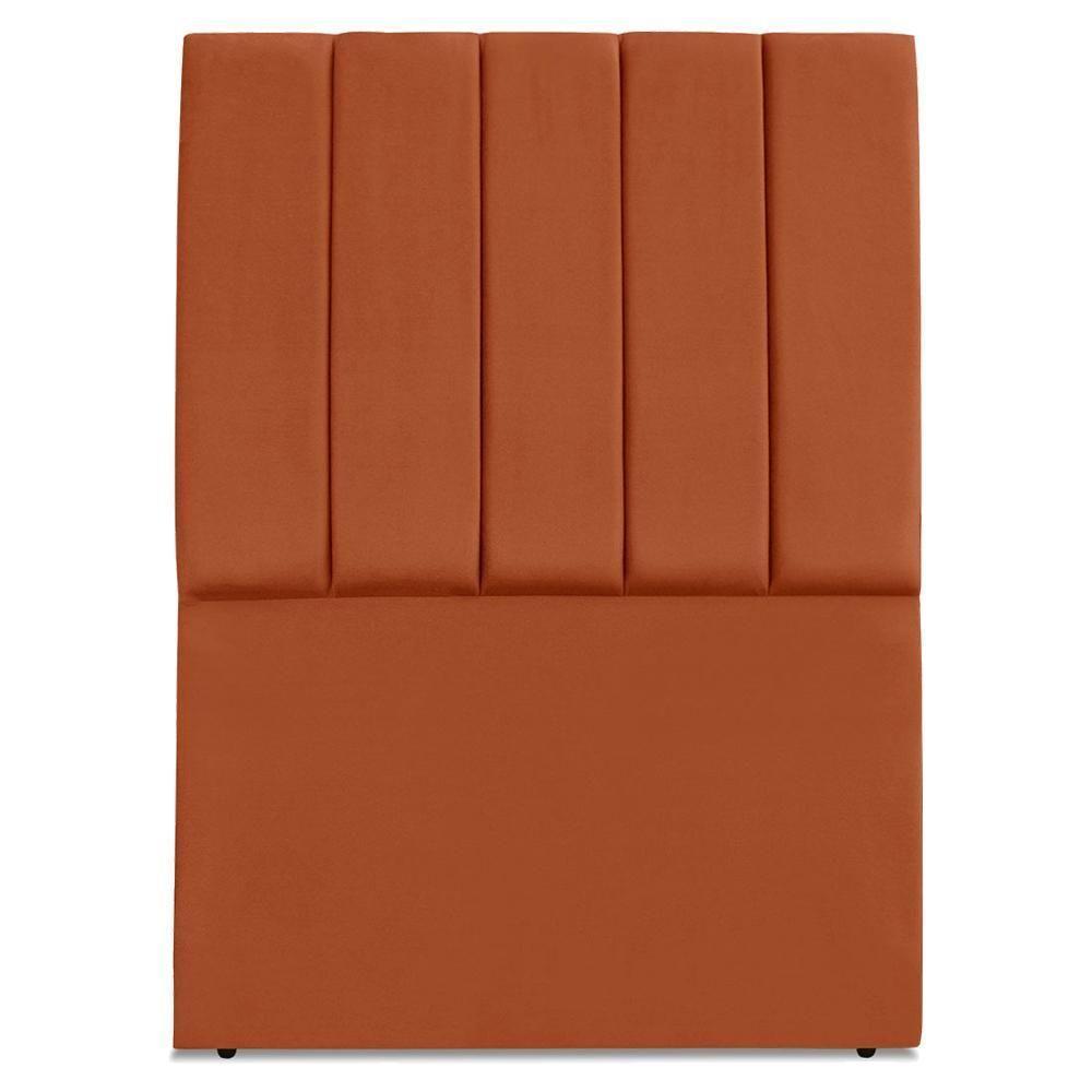 Cabeceira Solteiro 100 Cm Com Frame Dalia Suede Terracota Artte Terracota - 5