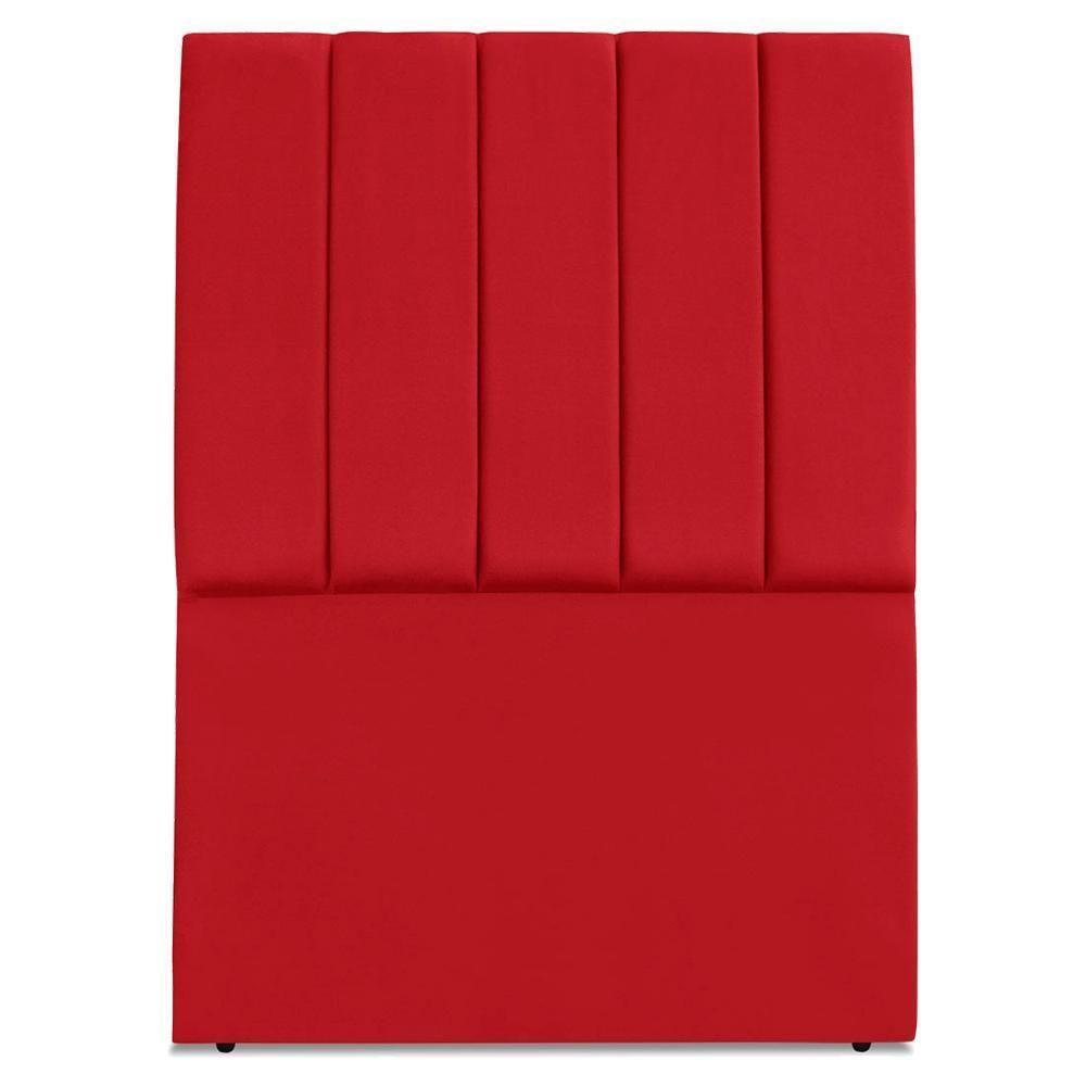 Cabeceira Solteiro 100 Cm Com Frame Dalia Suede Vermelho Artte Vermelho - 5