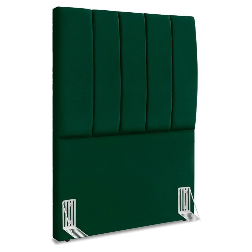 Cabeceira Solteiro 100 Cm Com Frame Dalia Suede Verde Artte Verde - 1