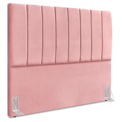 Cabeceira Casal 140 Cm Com Frame Dalia Suede Rosa Artte Rosa