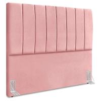 Cabeceira Casal 140 Cm Com Frame Dalia Suede Rosa Artte Rosa - 1