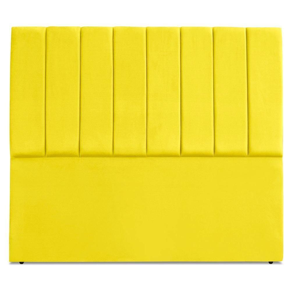 Cabeceira Casal 140 Cm Com Frame Dalia Suede Amarelo Artte Amarelo - 5