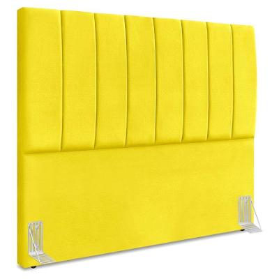 Cabeceira Casal 140 Cm Com Frame Dalia Suede Amarelo Artte Amarelo