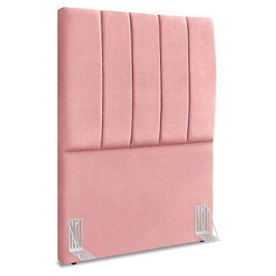Cabeceira Solteiro 100 Cm Com Frame Dalia Suede Rosa Artte Rosa