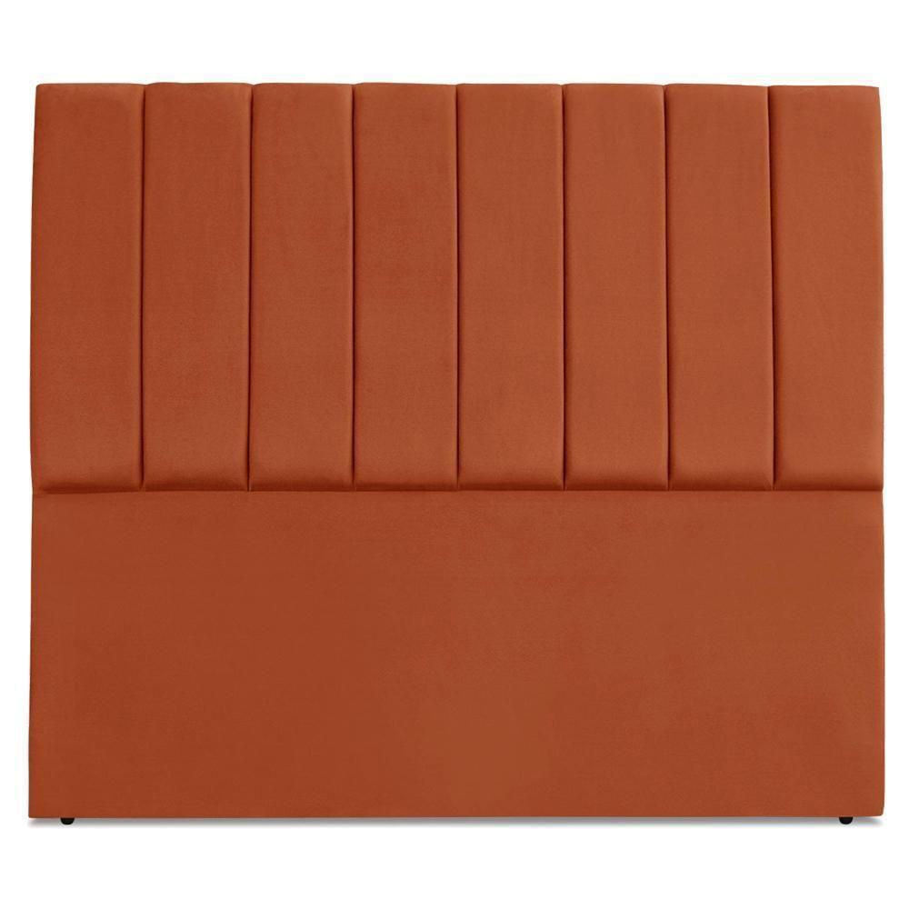 Cabeceira Casal 140 Cm Com Frame Dalia Suede Terracota Artte Terracota - 5