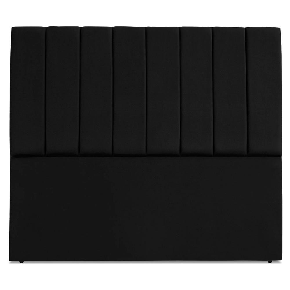 Cabeceira Casal 140 Cm Com Frame Dalia Suede Preto Artte Preto - 5