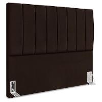 Cabeceira Casal 140 Cm Com Frame Dalia Suede Marrom Artte Marrom - 1