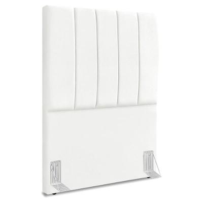 Cabeceira Solteiro 100 Cm Com Frame Dalia Suede Branco Artte Branco