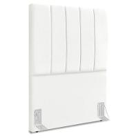Cabeceira Solteiro 100 Cm Com Frame Dalia Suede Branco Artte Branco - 1