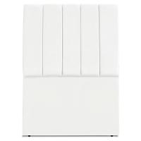 Cabeceira Solteiro 100 Cm Com Frame Dalia Suede Branco Artte Branco - 5