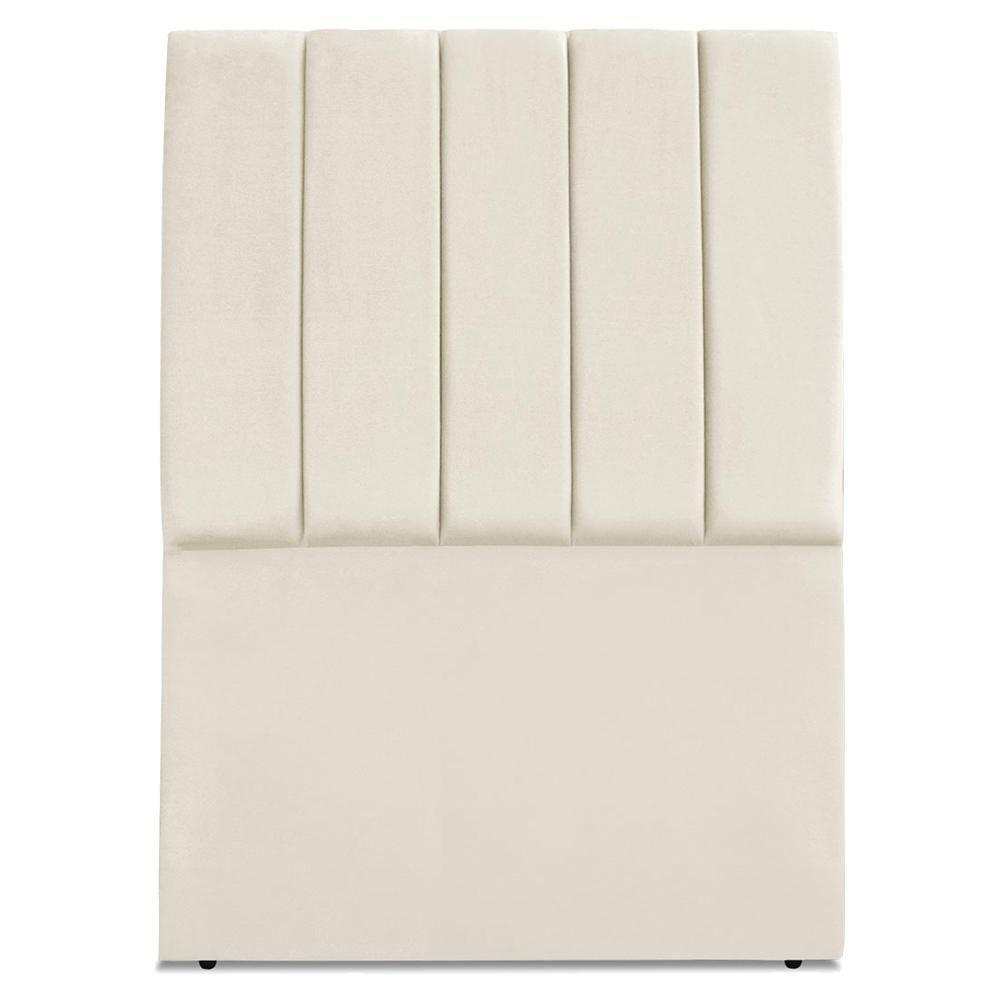 Cabeceira Solteiro 90 Cm Com Frame Dalia Suede Bege Artte Bege - 4