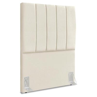 Cabeceira Solteiro 90 Cm Com Frame Dalia Suede Bege Artte Bege
