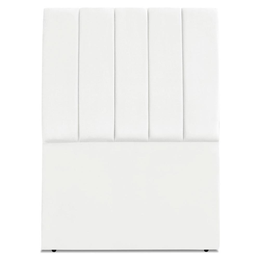 Cabeceira Solteiro 90 Cm Com Frame Dalia Suede Branco Artte Branco - 5