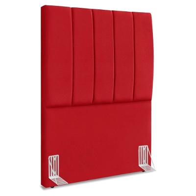 Cabeceira Solteiro 90 Cm Com Frame Dalia Suede Vermelho Artte Vermelho