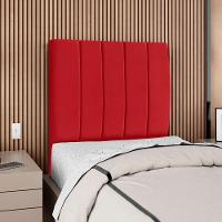 Cabeceira Solteiro 90 Cm Com Frame Dalia Suede Vermelho Artte Vermelho - 2