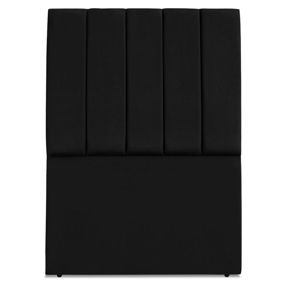 Cabeceira Solteiro 90 Cm Com Frame Dalia Suede Preto Artte Preto - 5