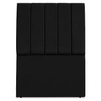 Cabeceira Solteiro 90 Cm Com Frame Dalia Suede Preto Artte Preto - 5