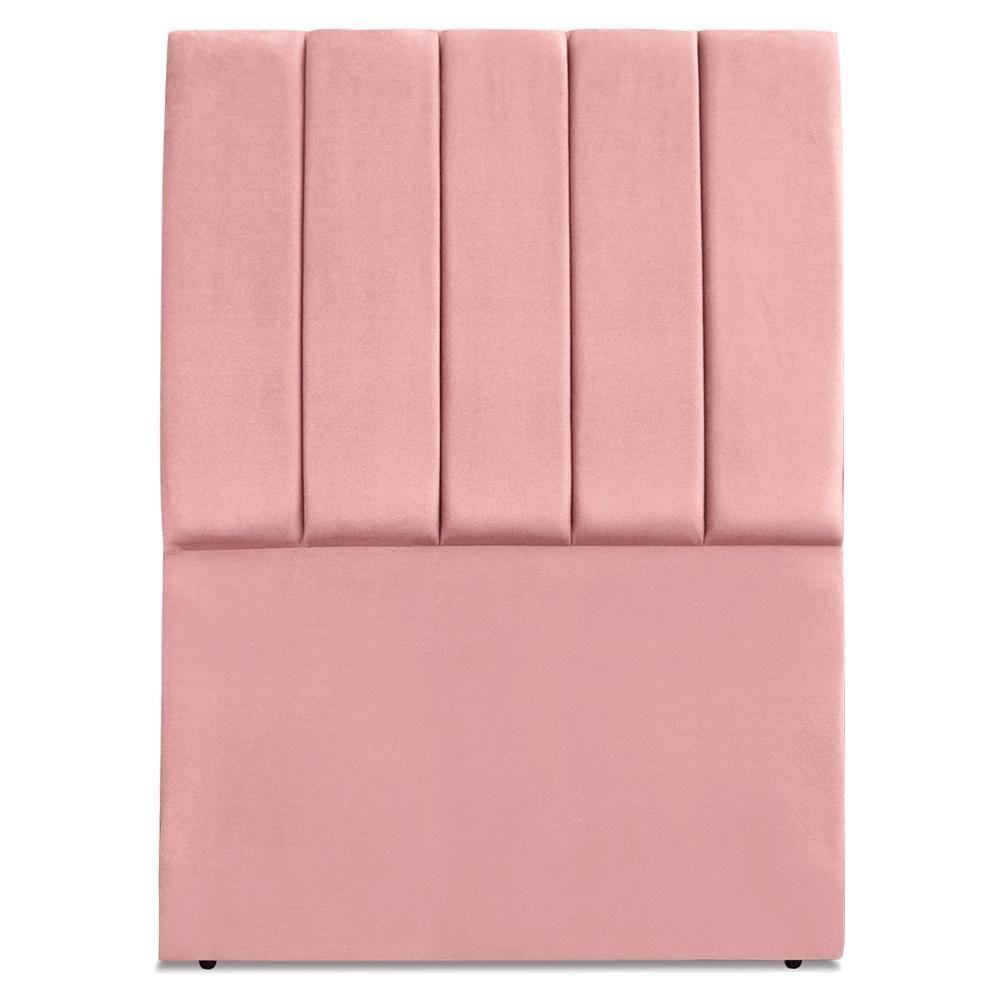 Cabeceira Solteiro 90 Cm Com Frame Dalia Suede Rosa Artte Rosa - 5