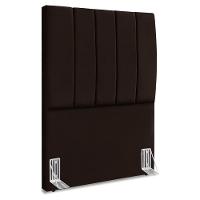 Cabeceira Solteiro 90 Cm Com Frame Dalia Suede Marrom Artte Marrom - 1