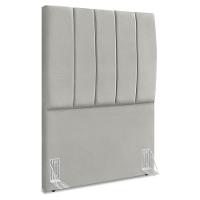 Cabeceira Solteiro 90 Cm Com Frame Dalia Suede Cinza Claro Artte Cinza Claro - 1