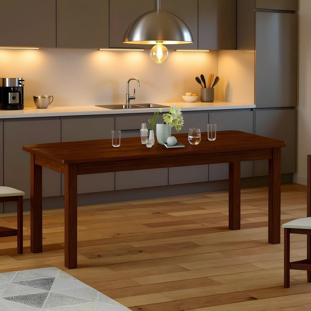 Mesa De Jantar 2m Em Madeira Maciça Para 8 Cadeiras - 1