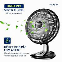 Ventilador De Mesa Mondial Turbo 8 Pás VTX-40-8P 220V - 3